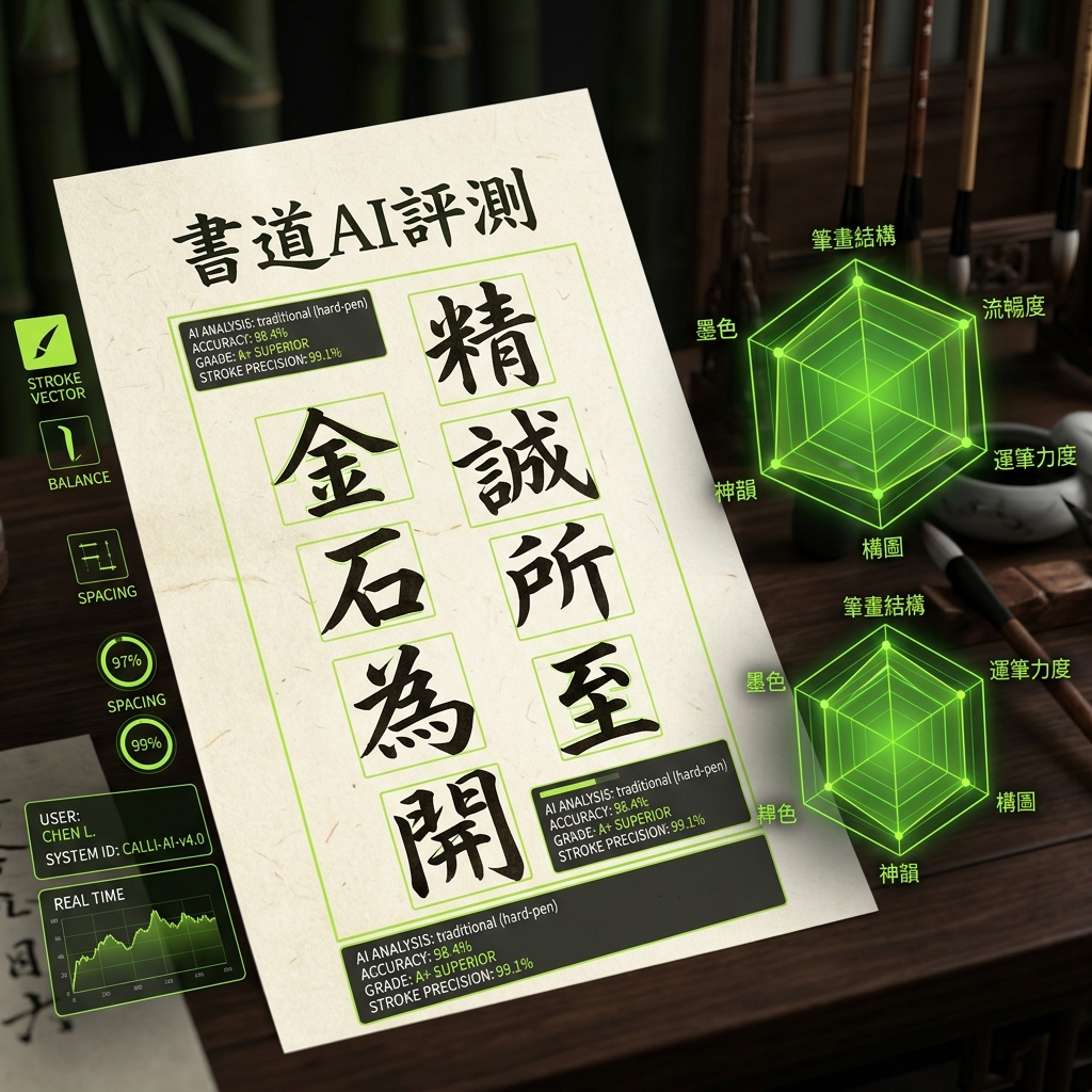 汏榆草堂 AI 智能书法点评系统展示